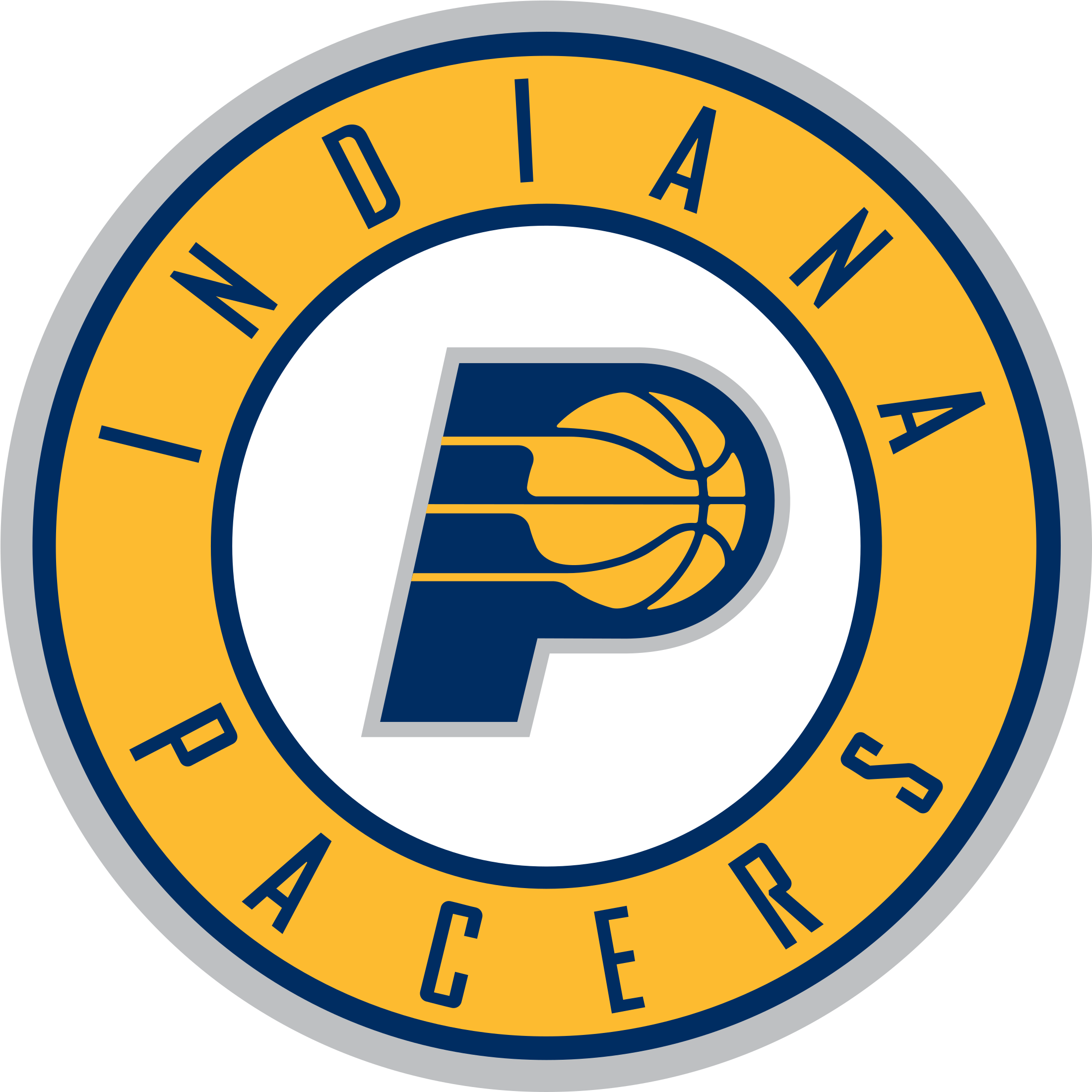 Indiana Pacers Logo Transparent - Indiana Pacers New Logo (2400x2400)
