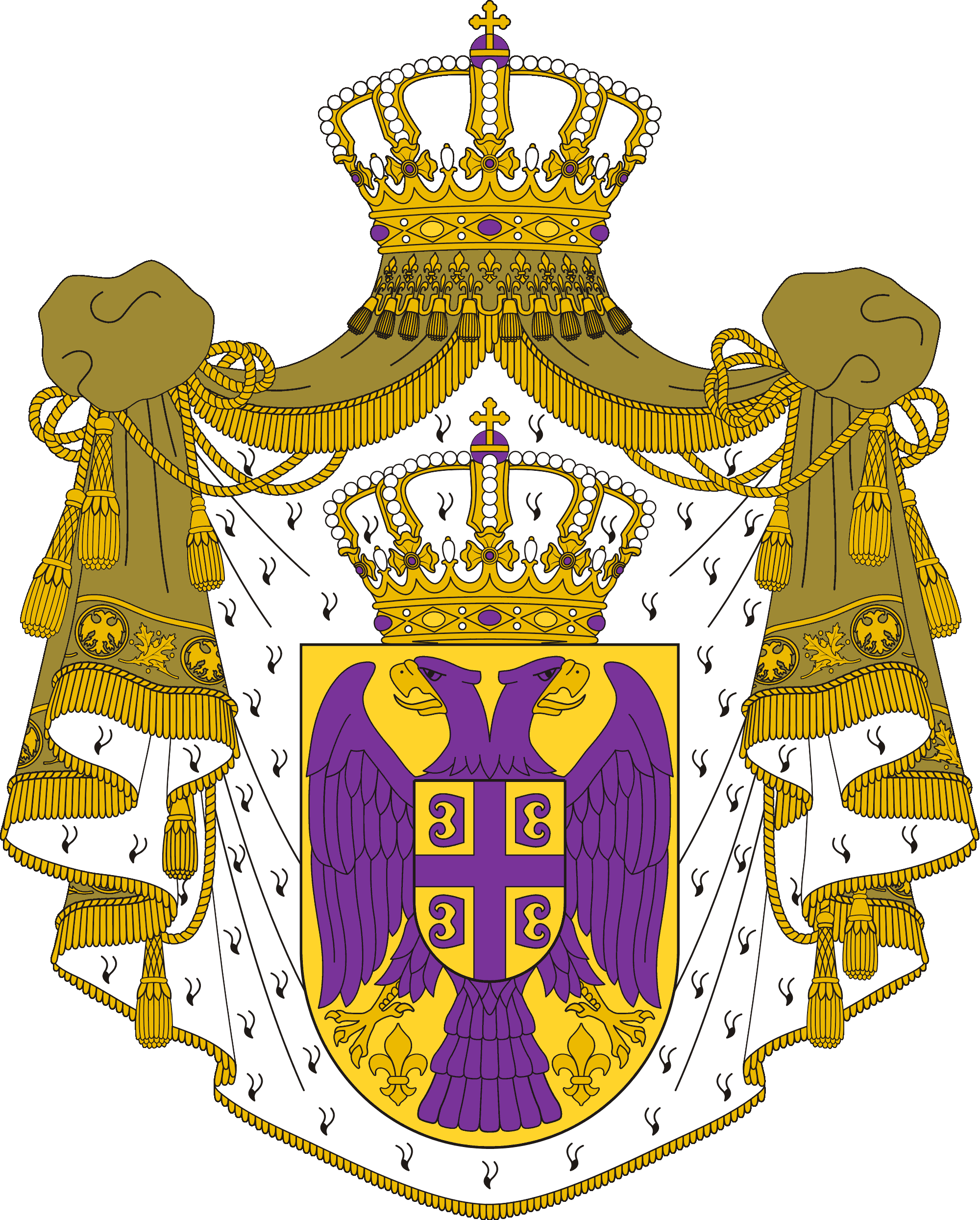 Coat Of Arms Of The Kingdom Of Serbia By Eric4e - Coat Of Arms Of The Kingdom Of Serbia By Eric4e (2000x2490)