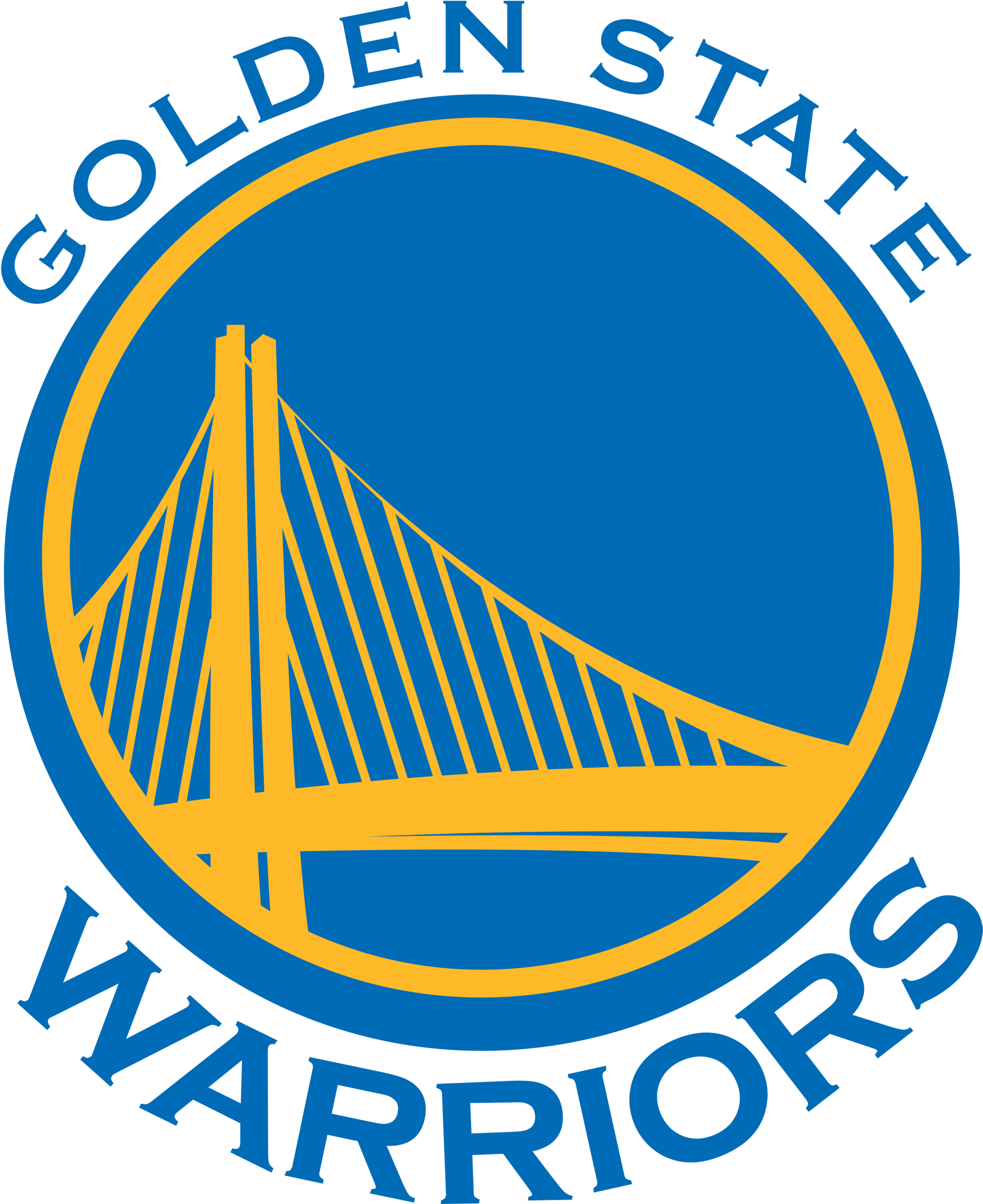Golden State Warriors Logo Transparent - Nba Golden State Warriors (2400x2687)