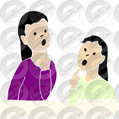 Speech Therapy Stencil - Cartoon (380x380)