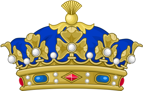 This Image Rendered As Png In Other Widths - Heraldic Royal Crown Svg (500x324)