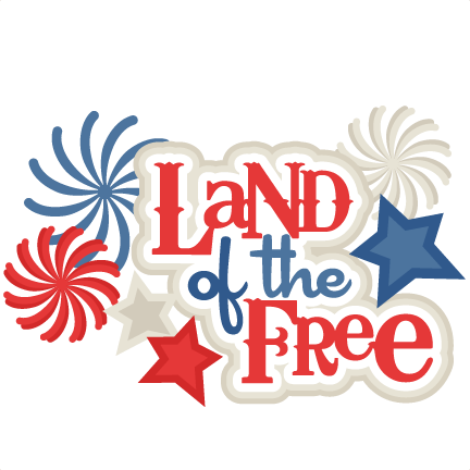 Land Of The Free Svg Scrapbook Title 4th Of July Svg - Free July Clip Art (432x432)