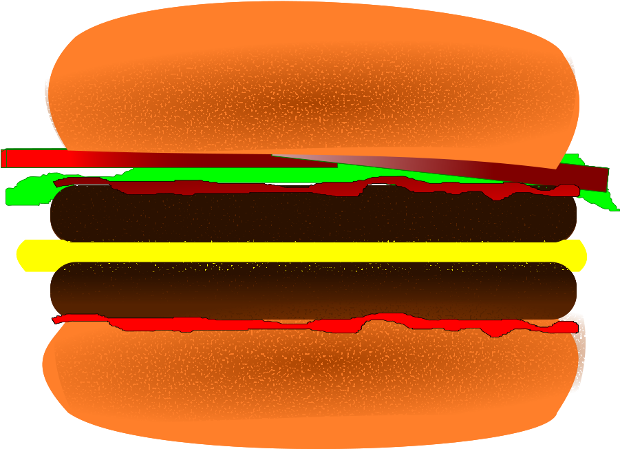 Medium Image - Clip Artes Hamburger (900x681)