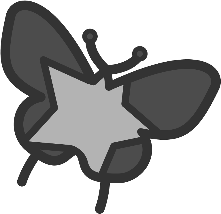 Get Notified Of Exclusive Freebies - Star Butterfly Symbol (800x800)