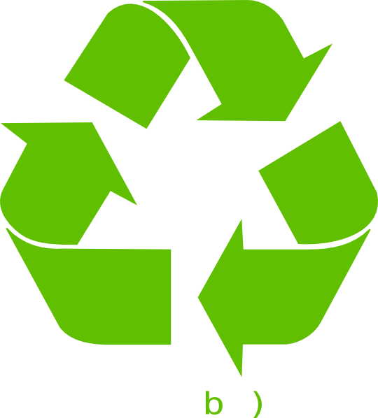 Green Recycle Arabic Logo Clip Art At Clker - Recycle Symbol (540x598)