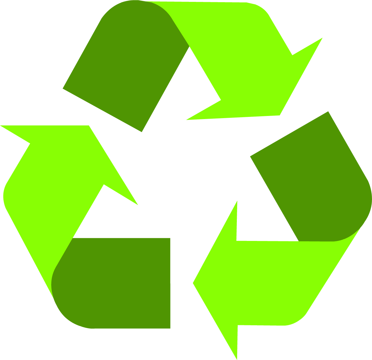 Light Green Universal Recycling Symbol / Logo / Sign - Recycling Sign (1200x1161)