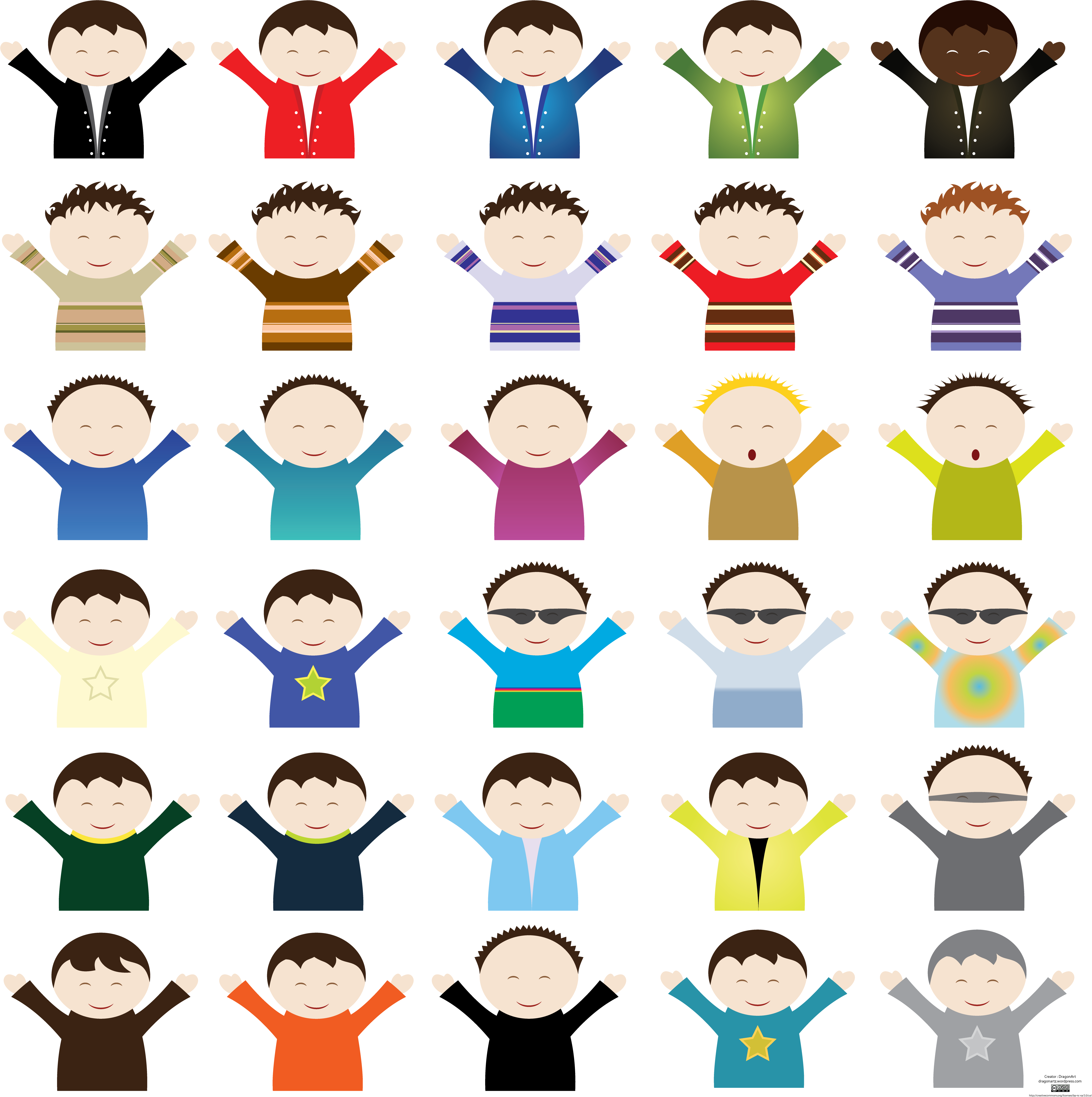 Free Vector Kid Boy Vector - Gambar Kartun Untuk Laki Laki (5556x5556)
