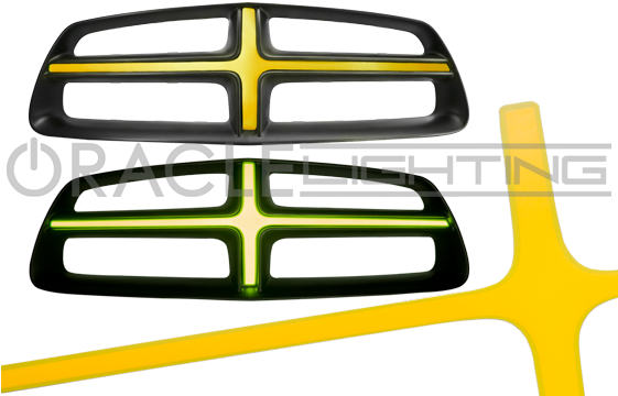 2011-2014 Dodge Charger Oracle Illuminated Grill Crosshairs - Illustration (560x373)