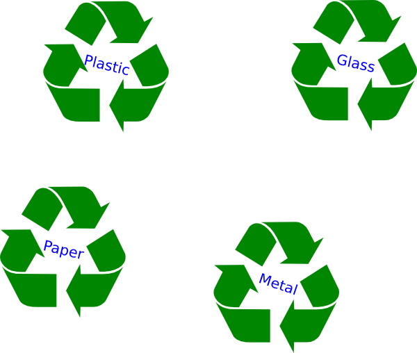Large Green Recycle Symbol Clip Art - Save The Energy Sign (600x508)