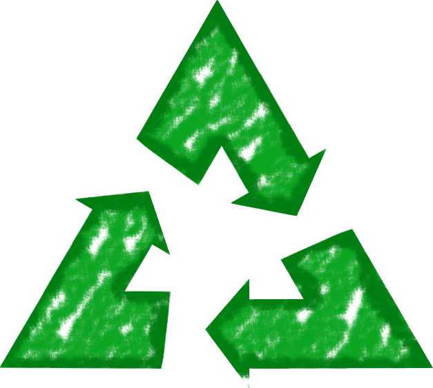 Recycle Sign With Transparent Background - No Background Recycling Logo (627x563)