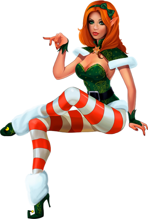 Png Sexy Elf - Sexy Christmas Elf Cartoon (475x700)