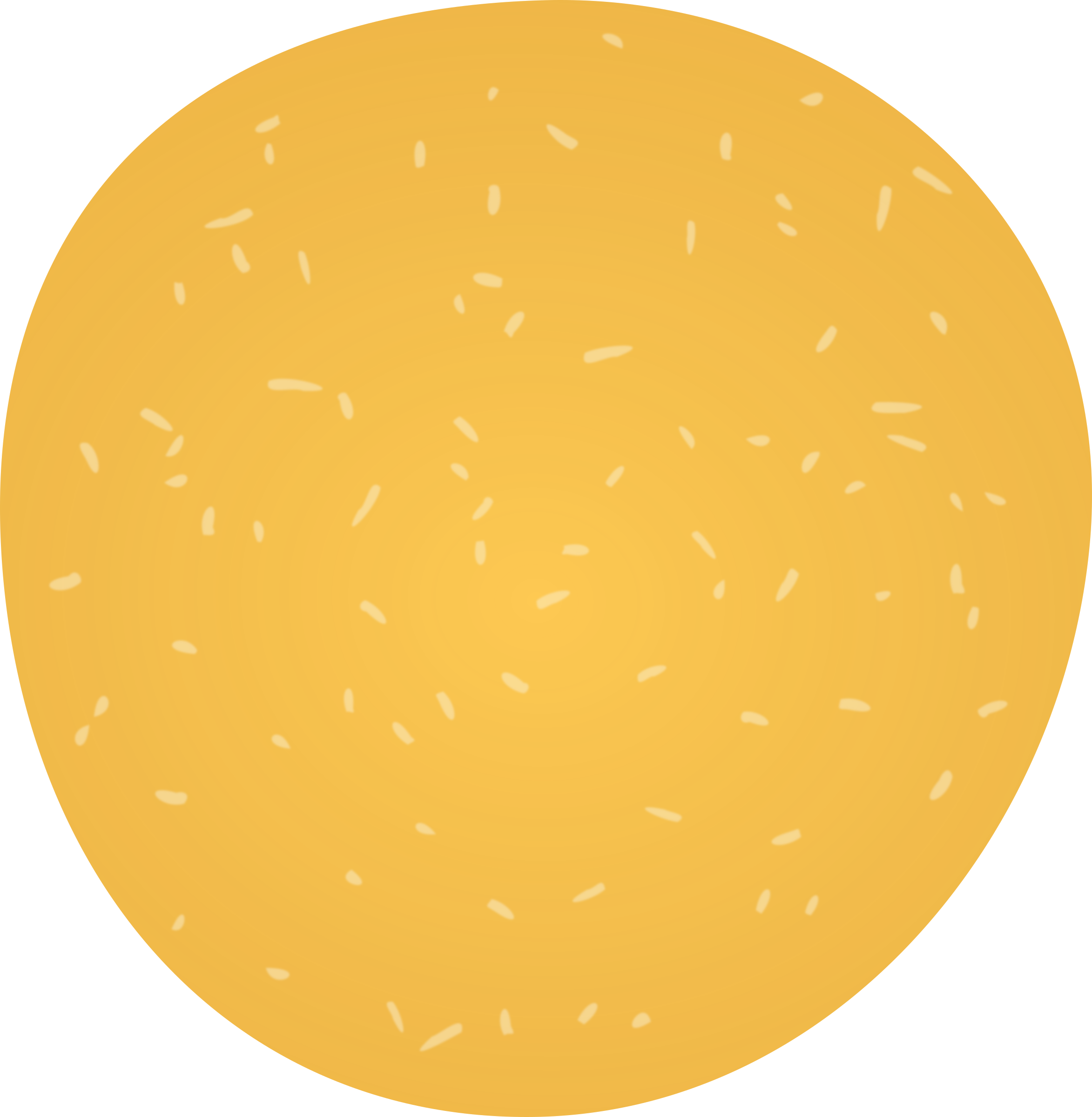 This Free Icons Png Design Of Hamburger Bun With Sesame - Circle (2346x2400)