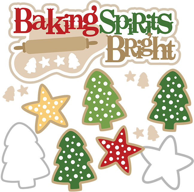 All Kinds Of Yum - Christmas Baking Clipart (648x641)