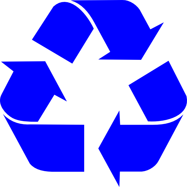 Curbside - Clipart - Recycling Symbol (600x600)