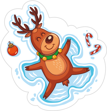 С Наступающим Новым Годом 2018 Смс Стихи Поздравления - Наклейки К Новому Году (394x367)