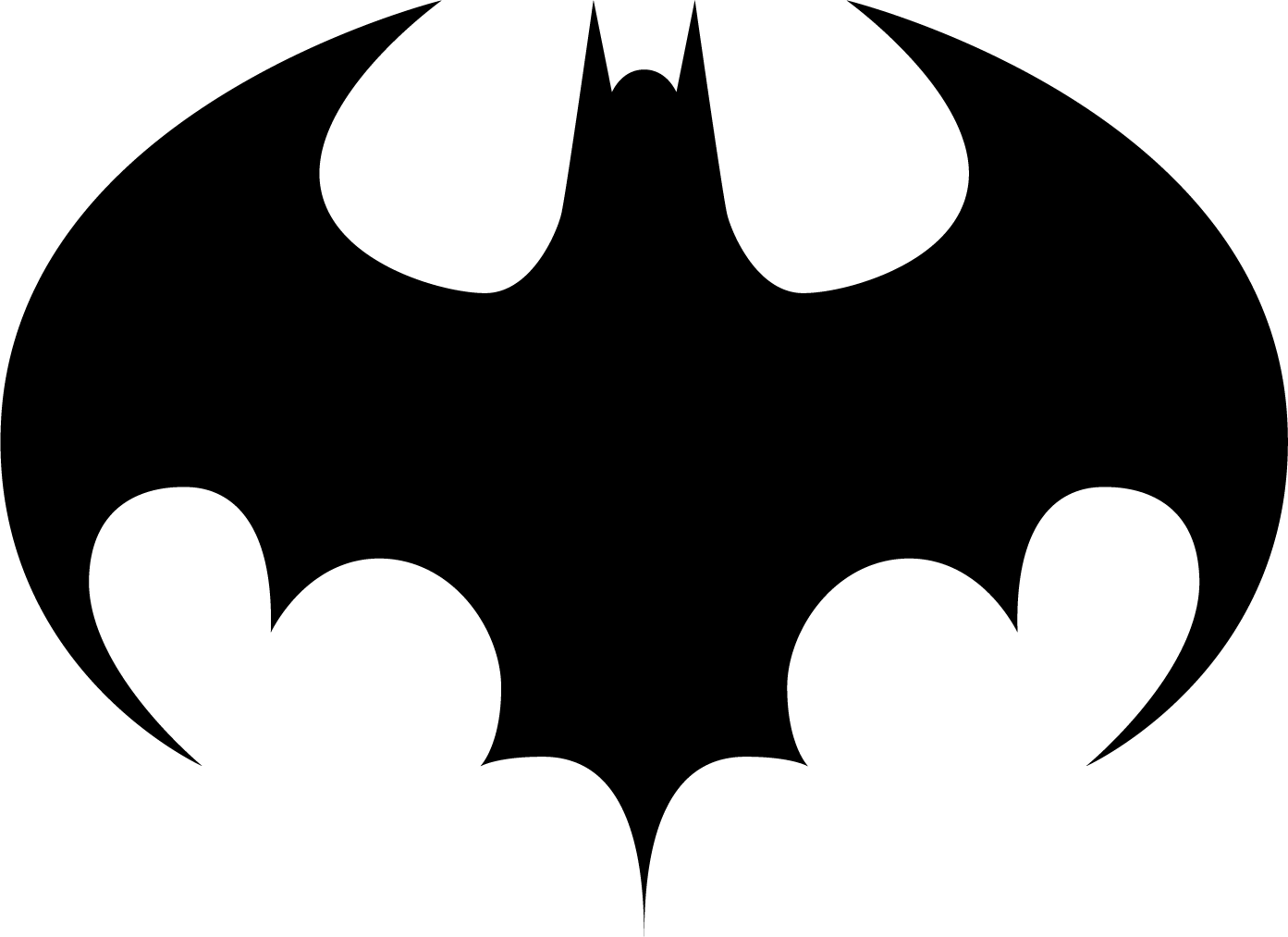 Batman Logo Png - Batman Logo 1989 Png (1393x1013)