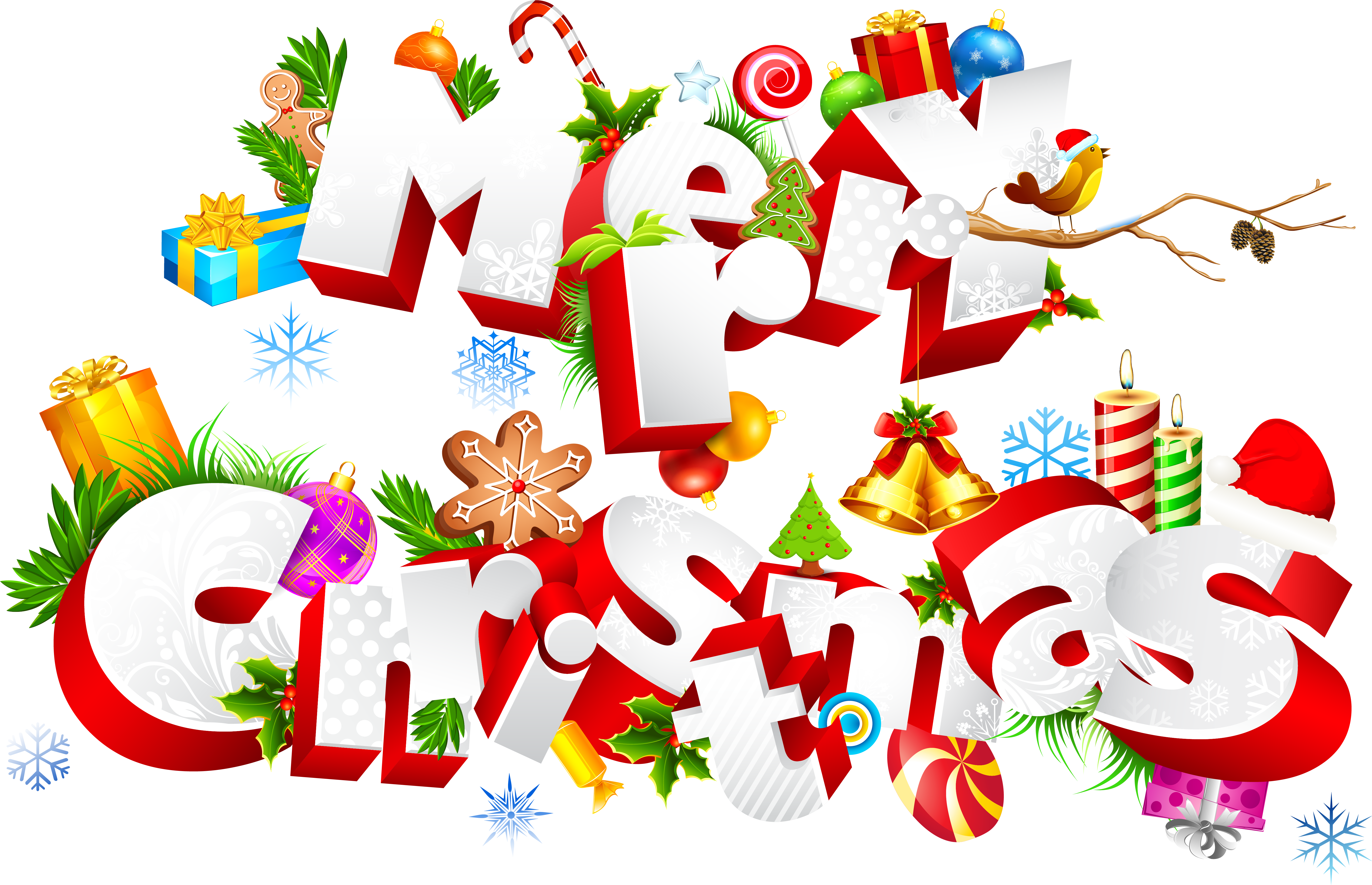Clipart Plush Design Merry Christmas Clipart Sweet - Merry Christmas Clipart (6051x3906)