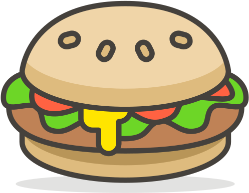 Burger, Meat, Fast Food Icon - Hamburger (512x512)