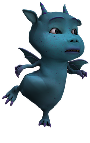 Figure, Fantasy Figure, Dragon, Gnome - Cartoon Dragon (453x340)