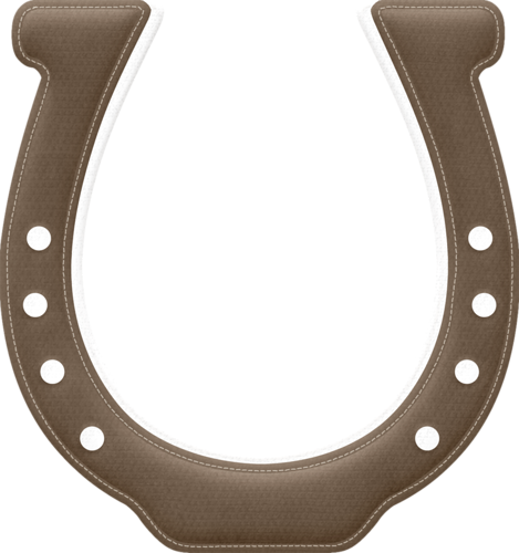 Ushakowa2014 Альбом «скрап Набор / Lil' Tumbleweeds» - Brown Horseshoe Clipart (469x500)