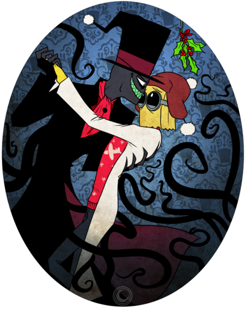 Redmoondragon-art - Villainous Christmas (500x628)