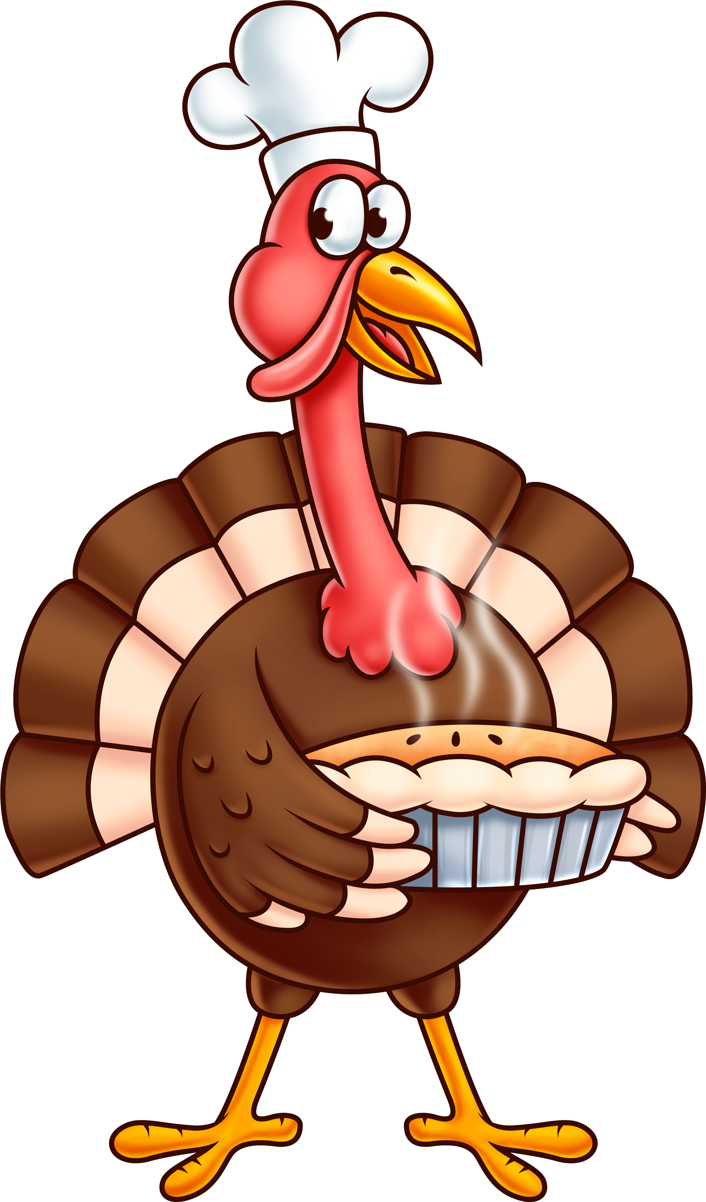 Turkey Clip Art - Thanksgiving Turkey Png (2440x4016)