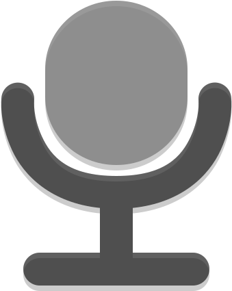 Pixel - Microphone Icon Gray (512x512)
