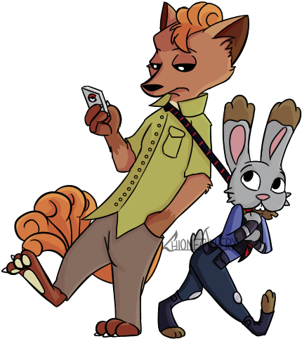 Zootopia X Pokemon - Cartoon (450x491)