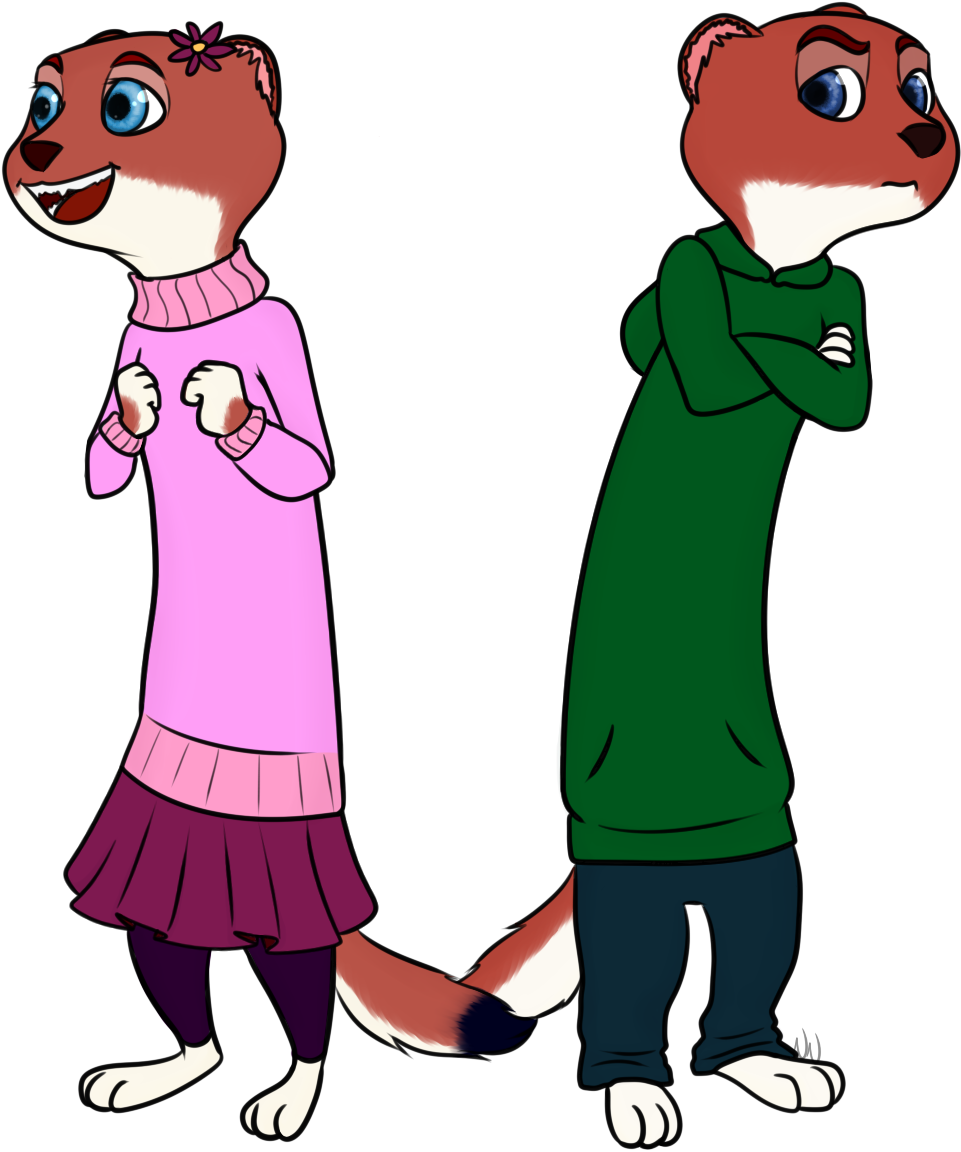 Stoats In Zootopia By Natmakesart Stoats In Zootopia - Cartoon (1000x1259)