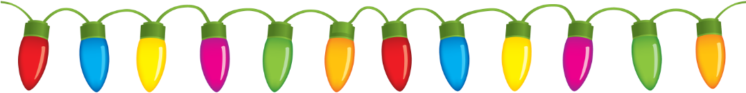 Xmas Lights Png Image - String Of Christmas Tree Lights (1075x191)