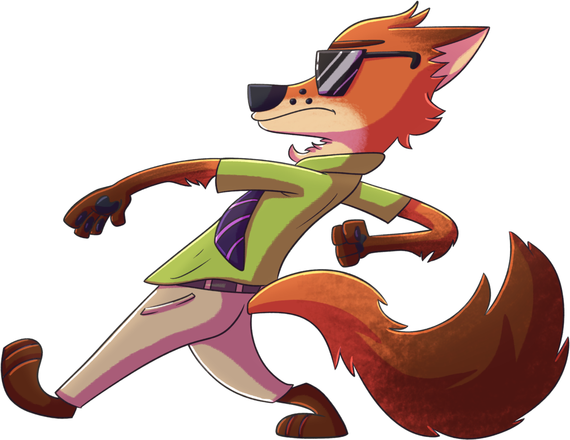 Nick Wilde Dog Like Mammal Mammal Cartoon Vertebrate - Mammal (1280x942)
