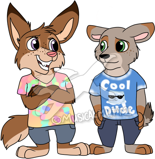 Natalie And Jonah Wilde - Cartoon (600x700)