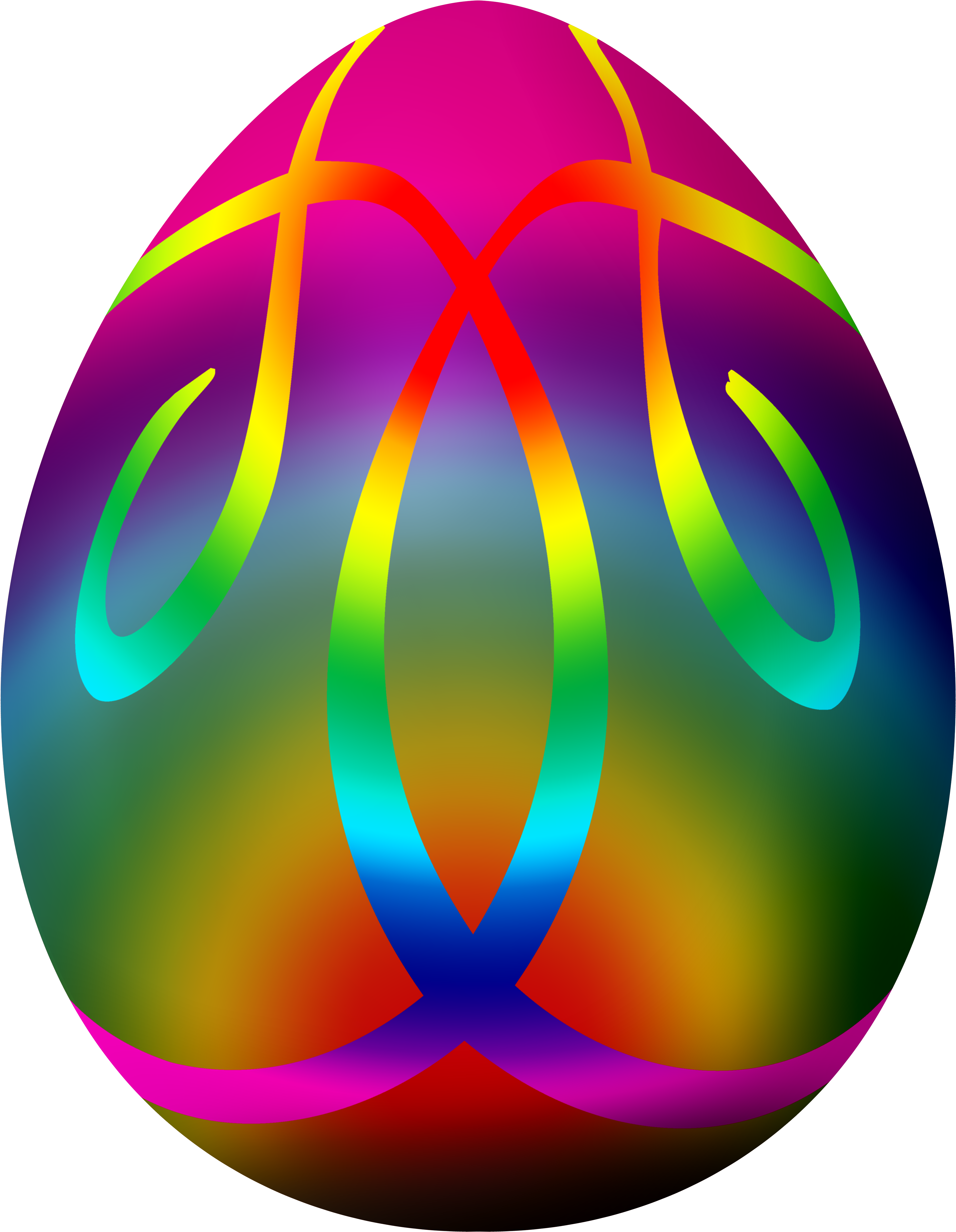 Clipart Of Sphere, Easter Egg The And Easter Egg Of - Circle (3879x5000)