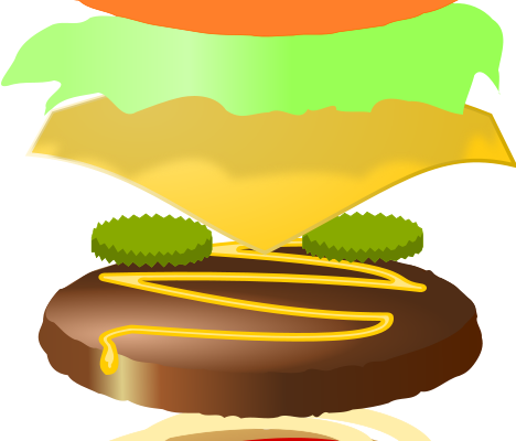 Hamburger Layers - Build Your Own Hamburger (468x400)