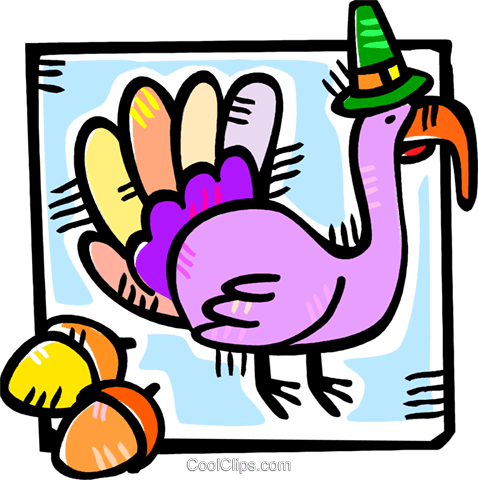 Thanksgiving Day Turkey Royalty Free Vector Clip Art - Thanksgiving Day Turkey Royalty Free Vector Clip Art (478x480)
