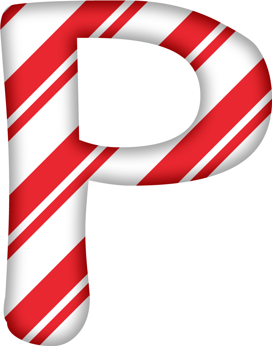 Alphabet Christmas Decoration Png - Candy Cane Letters Printables (1200x1200)