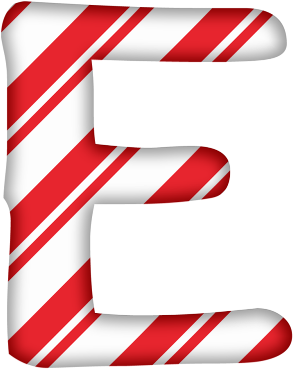 Capital Letter G - Candy Cane Letters Printables (800x800)