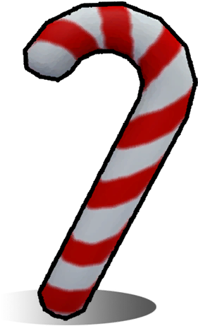 Candy Cane Clipart Land - Rust Candy Cane (512x512)