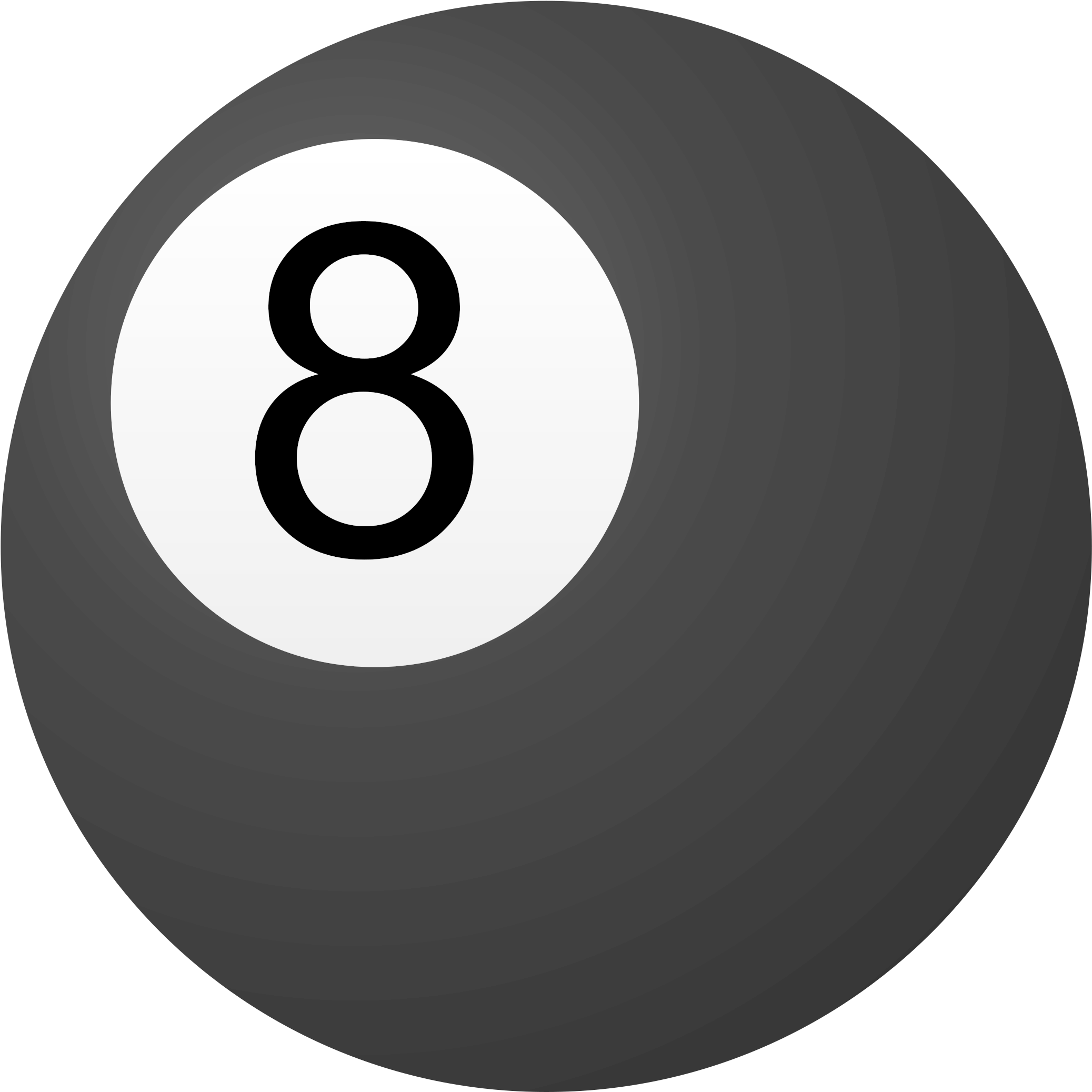 Clipart 8 Ball - 8 Ball Pool Clipart (2400x2400)