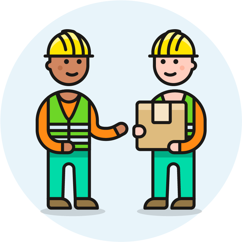 04 Package Delivery Warehouse Worker - Cartoon (1024x1148)