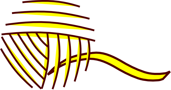 Yellow Yarn Ball Clip Art At Clker - Ball Of Yarn Clipart (600x316)