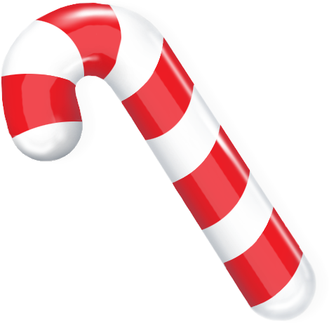 Christmas Candy Cane - Candy Cane Vector Png (512x512)