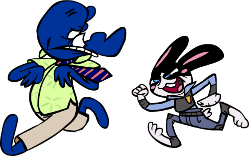 @have2piss And I As Our Zootopia Counter-parts Or Something - Cartoon (500x313)