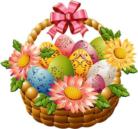 Easter-basket Moving Eggs - Easter Basket Transparent Background (500x500)