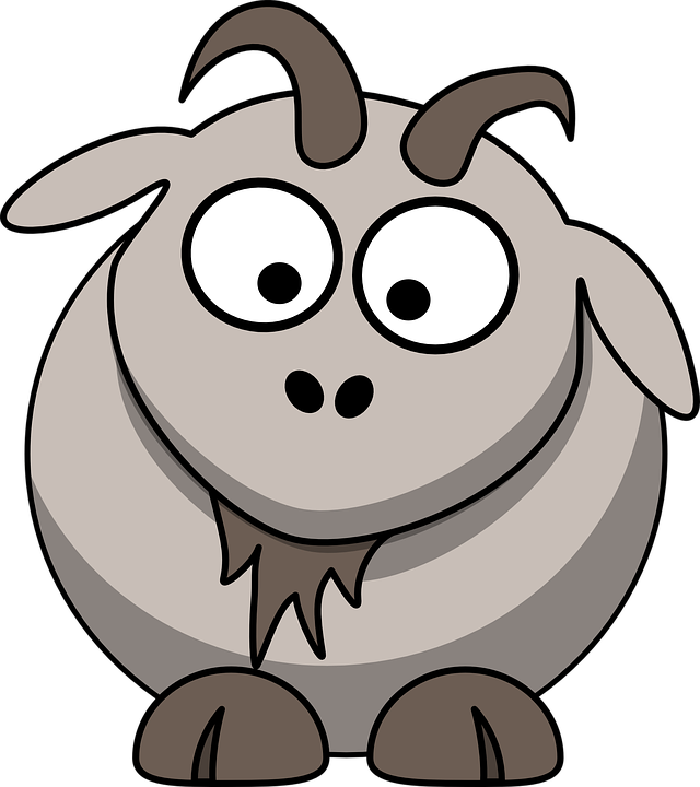 Kid Clip Art At Clker - Cartoon Goat With Glasses (640x720)