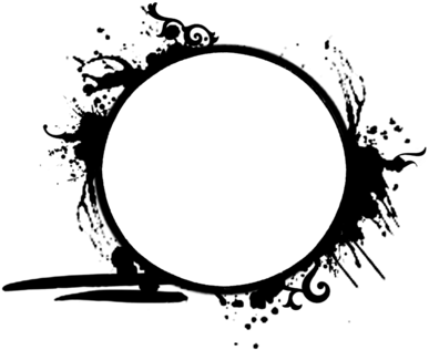 Circle Glass Download - Grunge Circle Frame Png (400x343)