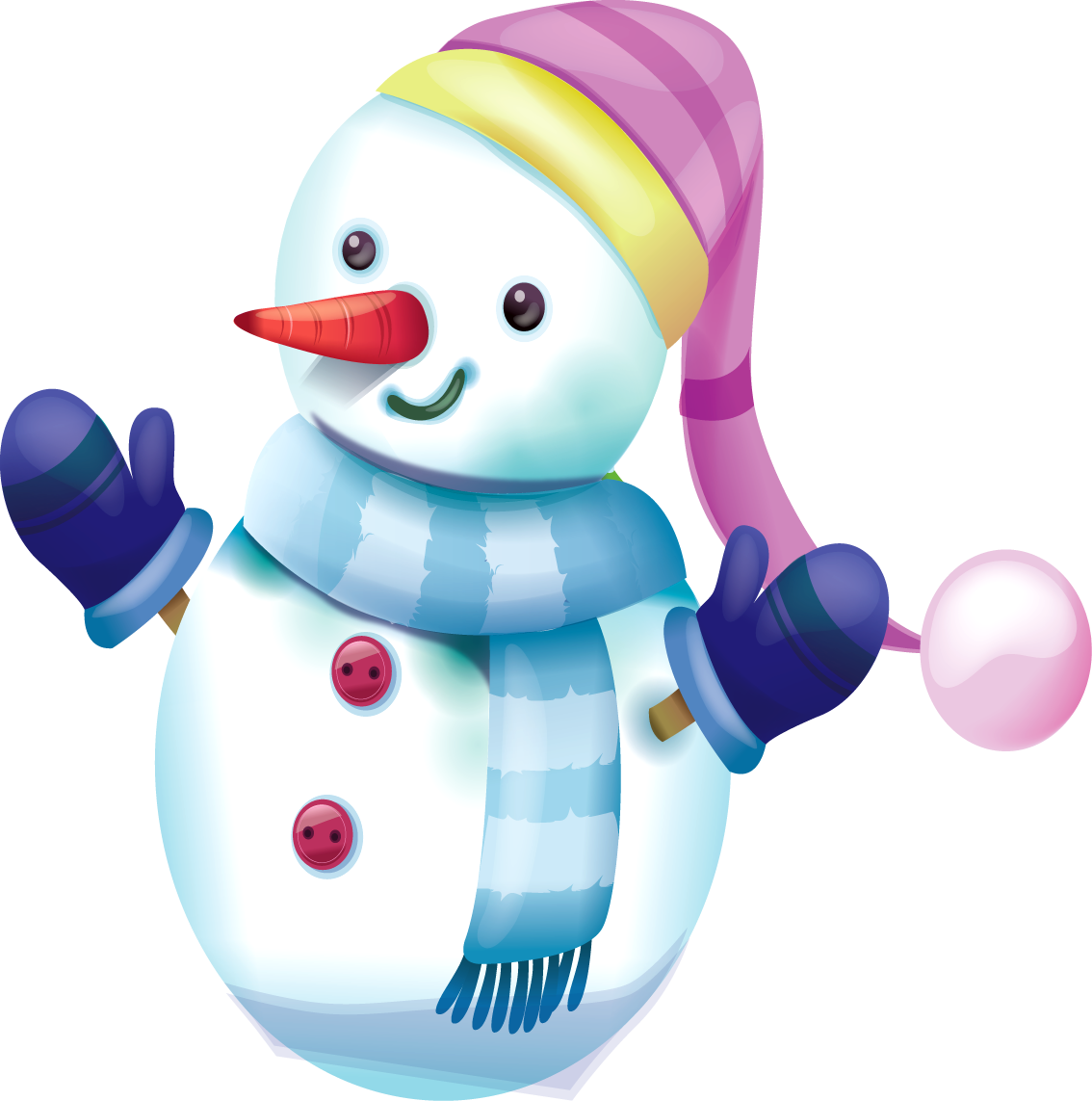 Snowman With Transparent Background Download - Transparent Snowmen Blue Backgrounds (1134x1143)