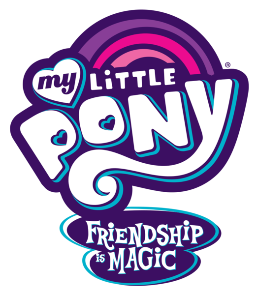 [maɪ ˈlɪtl̩ ˈpoʊni ˈfɹɛndʃɪp ɪz ˈmædʒɪk] - My Little Pony Friendship Is Magic Logo (522x600)