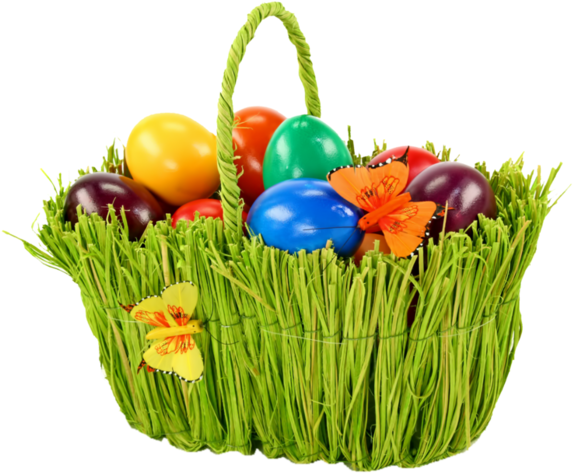 Easter Eggs In Easter Basket Clip Art - Easter (700x525)