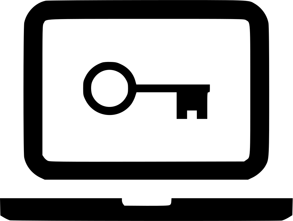 Laptop Key Password Notebook Comments - Laptop Icon Transparent Free (981x742)